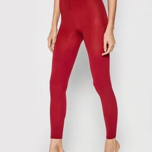 Max Mara cherry red bodycon  leisure slim dressy fitted side zip skinny pants 38
